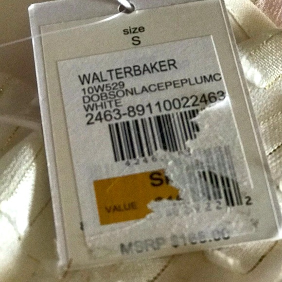 WALTER BAKER Dobson Lace Peplum Top - Picture 9 of 10
